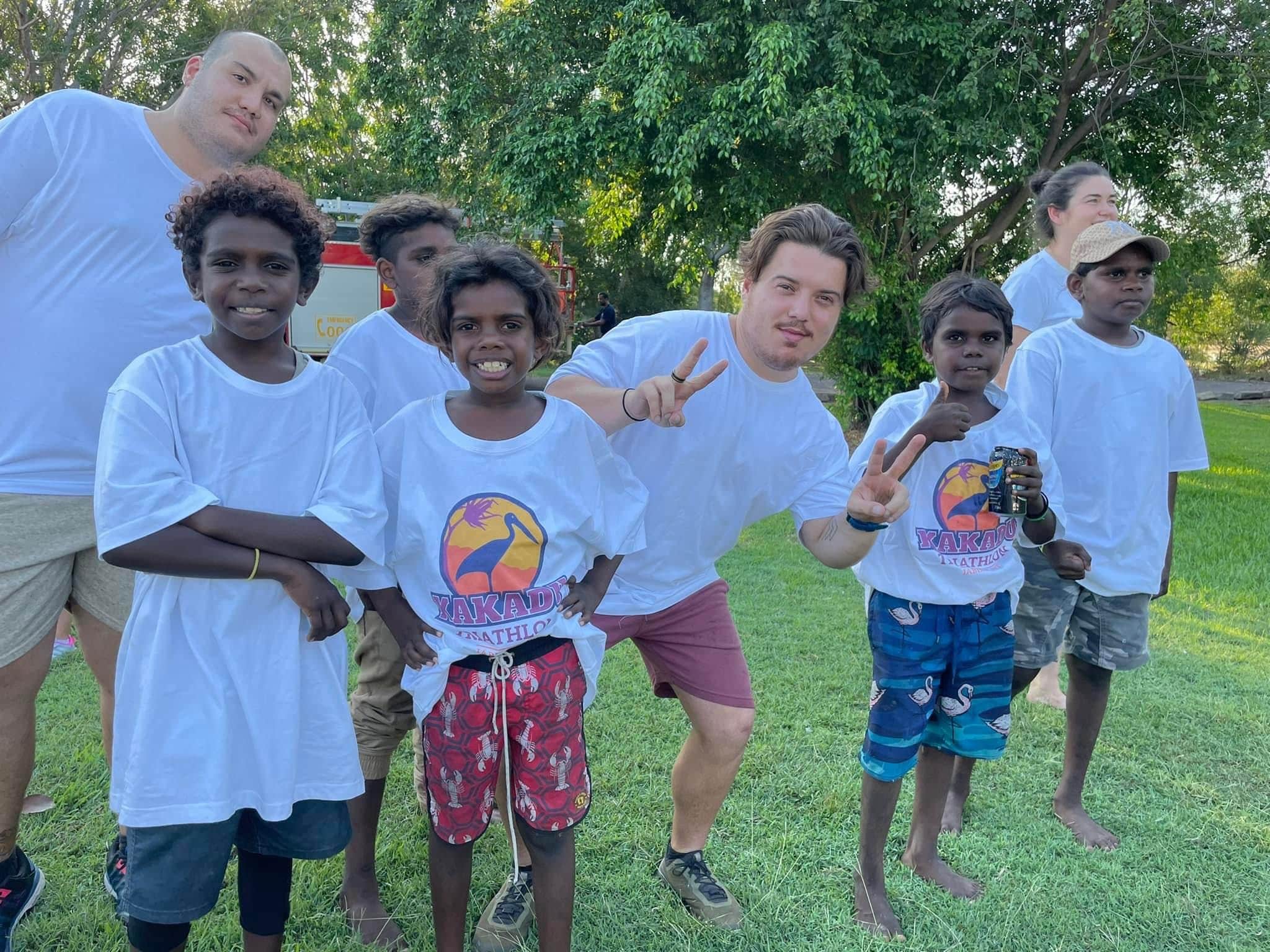 Group of young people at a community event in the Top End