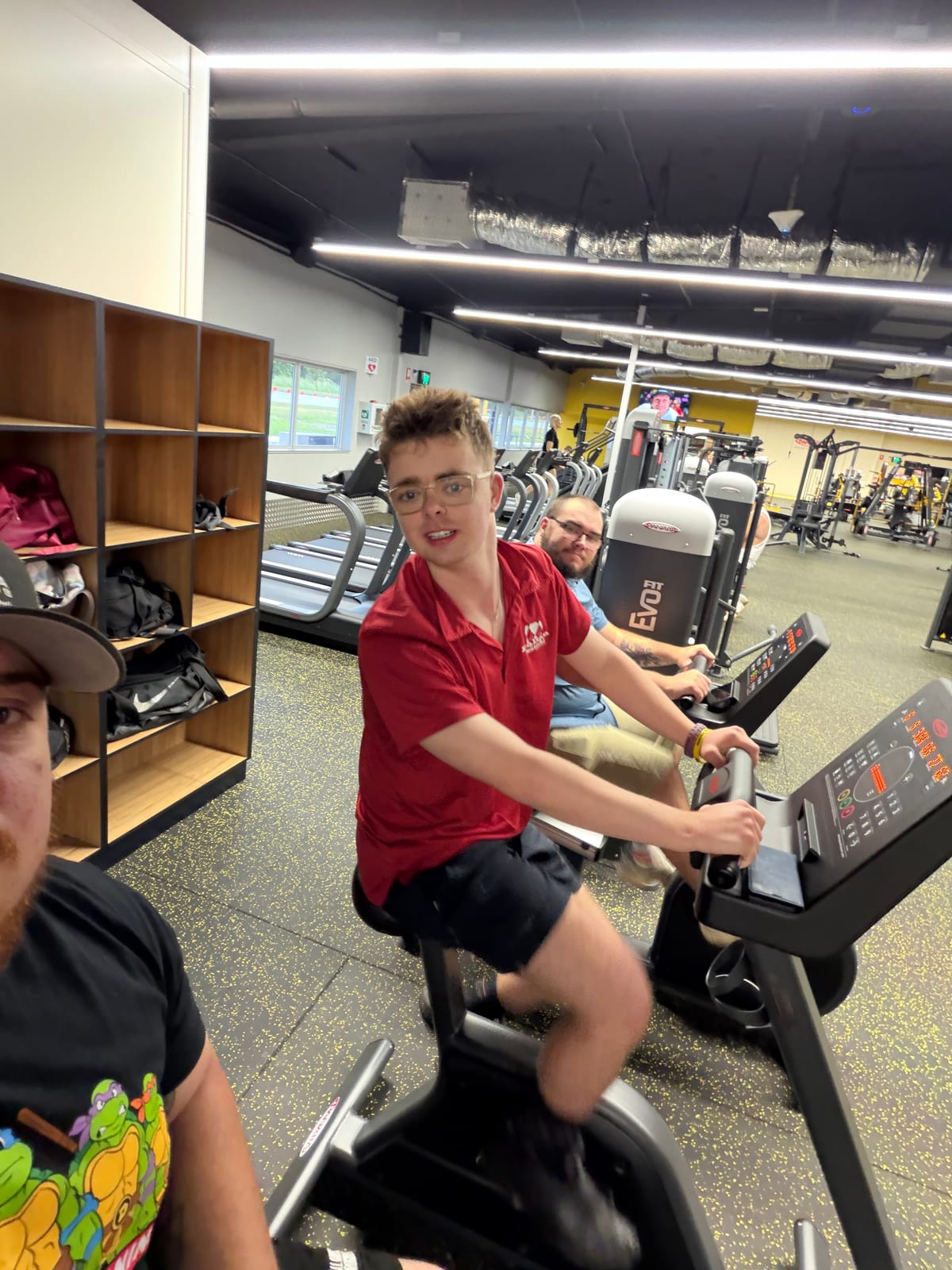 Participant staying active at a local Darwin gym
